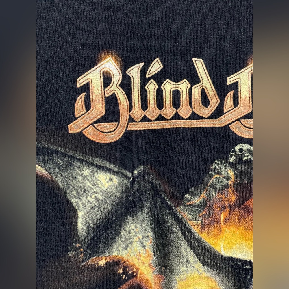 Vintage 00s Blind Guardian “A Twist in the Myth” Tour Tee, Size L, Dragon Flames - Picture 6 of 9